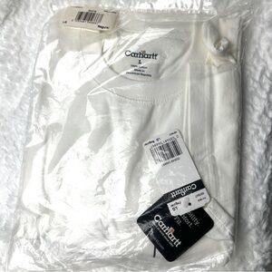 NWT Carhartt Classic Men’s White Pocket T-Shirt Size Large 100% Cotton